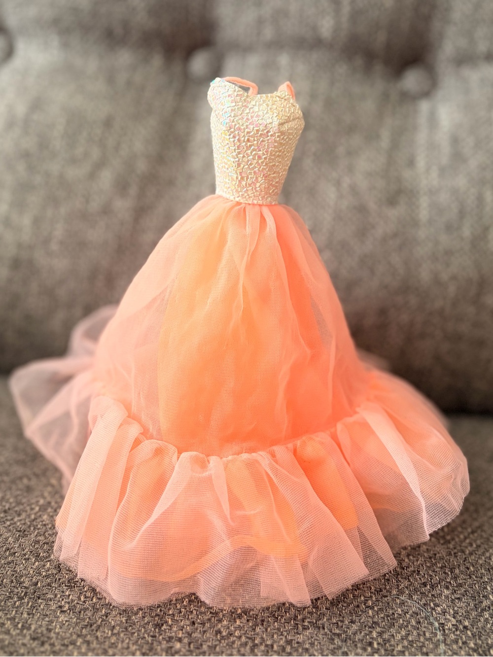1980s Peaches And Cream Barbie Dress (just the dress)